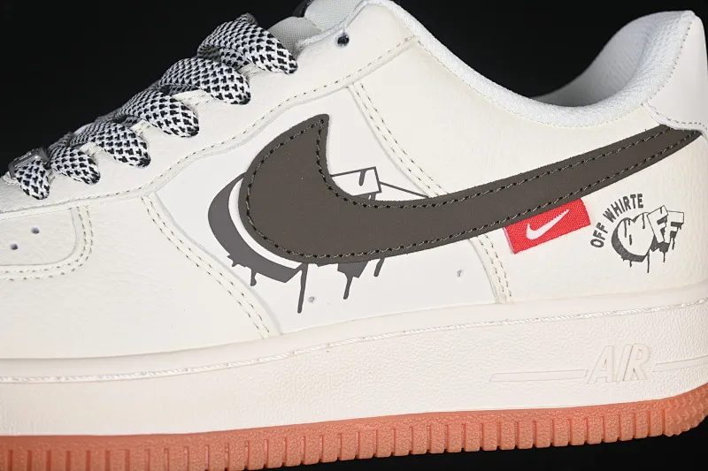 All categories Nk Air Force 1 Air Force series Nk Air Force 1 Low Air Force low-top Nike Air Force 1'07 Low joint love rice black raw rubber Air Force 1 low-top casual sneakers QW5836-027